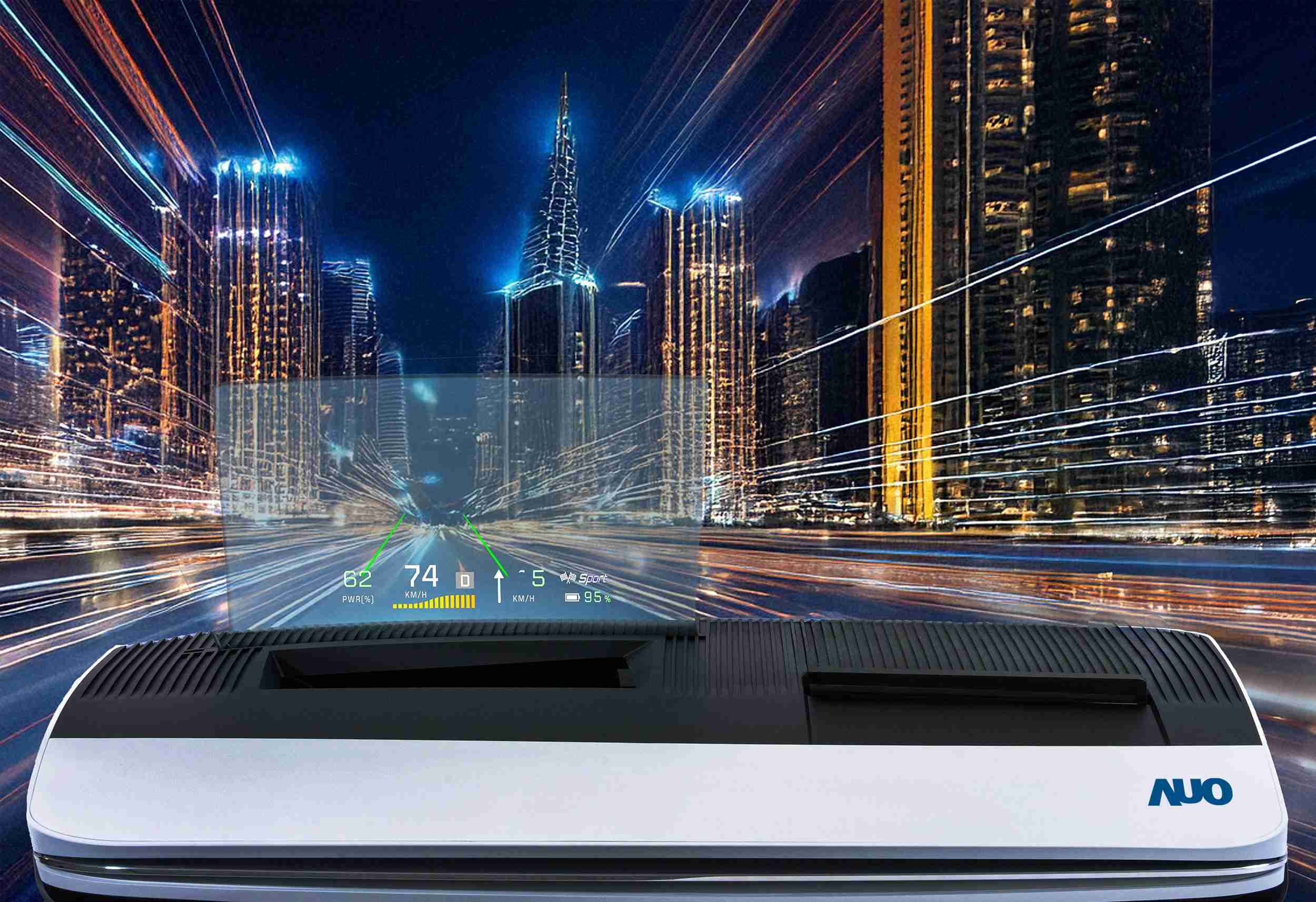 EBpay推出13吋Micro LED抬头显示器，，提供高入眼亮度、、、高色彩饱和度的显示质量，，，，在阳光下或黑暗中都清晰可见，，，，并利用Micro LED模块体积小的优势，，，解决车用空间有限的痛点